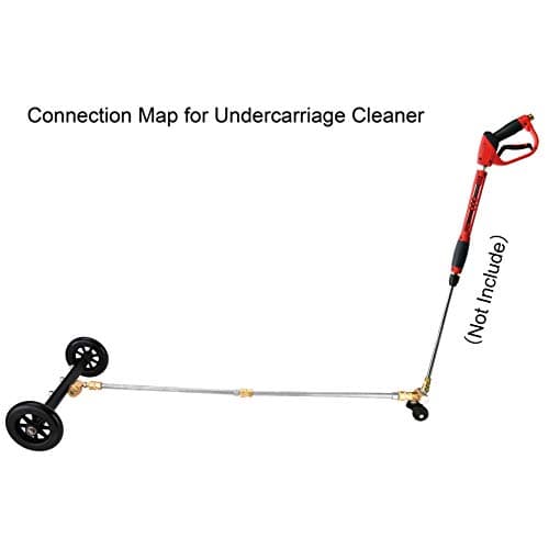 Dual-Function Undercarriage Cleaner with Swivel Wheel for Vehicle Owners
