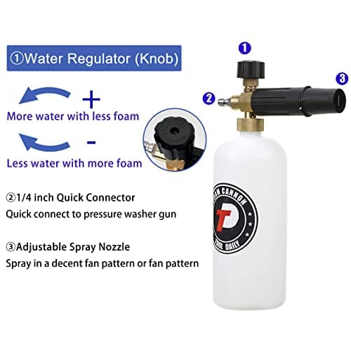 Foam Cannon with 1/4 Inch Quick Connector