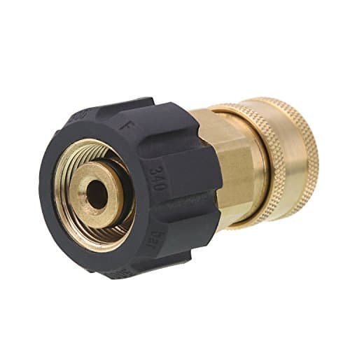 Quick Connect Socket for Pressure Washer, 3/8 to M22 14mm, 5000 PSI