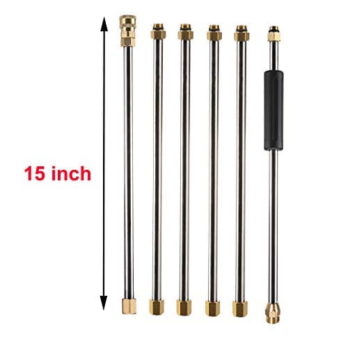 Pressure Washer Extension Wand for Daily Use, 90 Inch Power Washer Lance, 1/4 Inch Quick Connect, M22, 4000 PSI