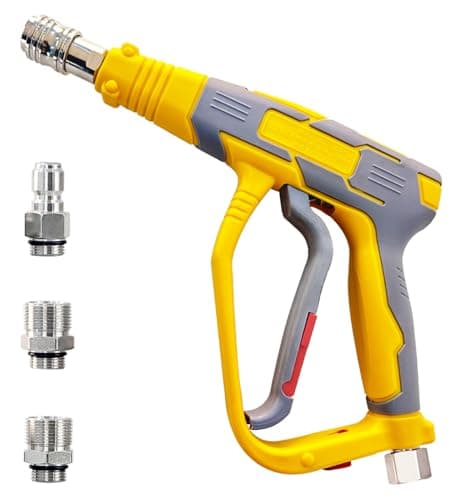 Pressure Washer Gun for High Power Cleaning with Quick Connect Fittings, 5000 PSI, BE007