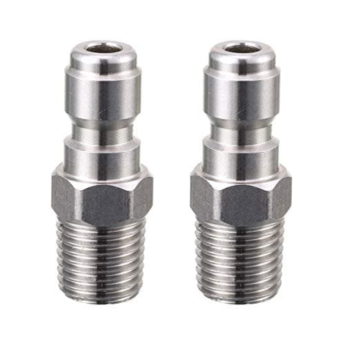 Pressure Washer Coupler 1/4 Inch Male NPT Fitting, 5000 PSI, 2-Pack