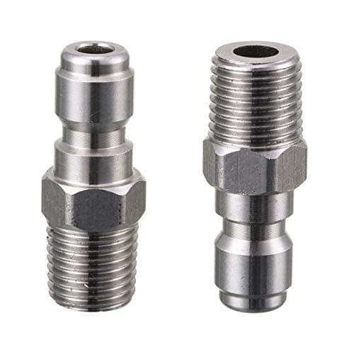 Pressure Washer Coupler 1/4 Inch Male NPT Fitting, 5000 PSI, 2-Pack