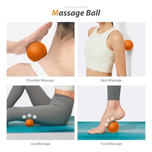 Deep Tissue Massage Set for Whole Body (Orange-Black)