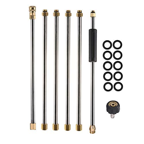 Pressure Washer Extension Wand for Daily Use, 90 Inch Power Washer Lance, 1/4 Inch Quick Connect, M22, 4000 PSI