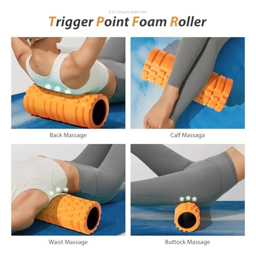 Deep Tissue Massage Set for Whole Body (Orange-Black)