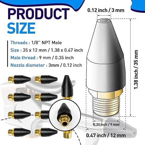 Air Tool Rubber Tips for Blow Guns