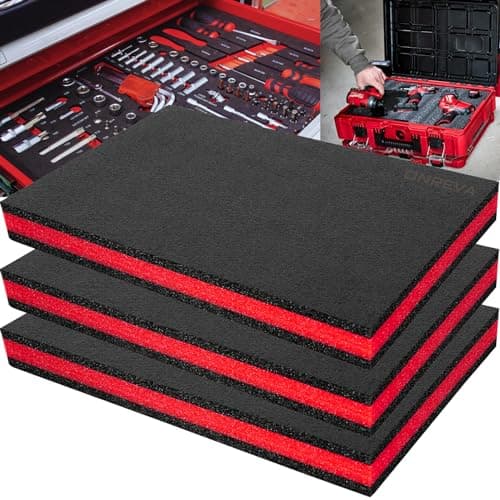 TOOL BOX FOAM 3PACK FOR CASES, DRAWER LINER AND STORAGE