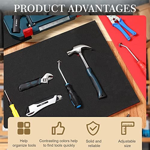 Adjustable Tool Box Organizer Foam Liner, 3 Sets (16 x 22)
