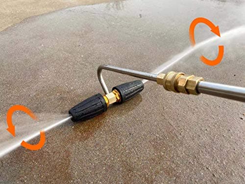 Pressure Washer Gutter Cleaner Tool with 2 Rotating Turbo Nozzles