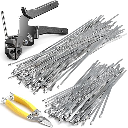 Stainless Steel Cable Tie Gun Kit for Industrial Use