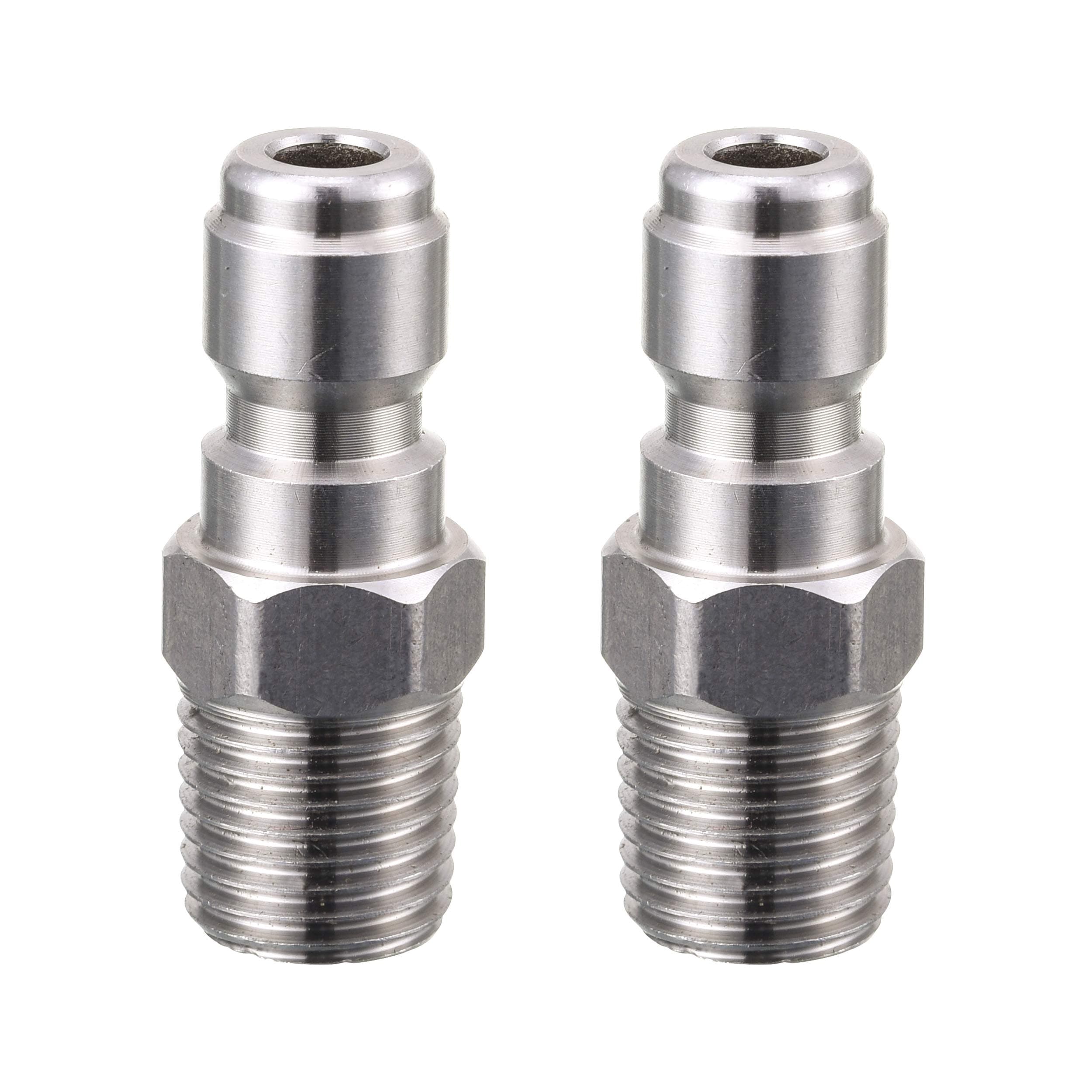 Pressure Washer Coupler 1/4 Inch Male NPT Fitting, 5000 PSI, 2-Pack
