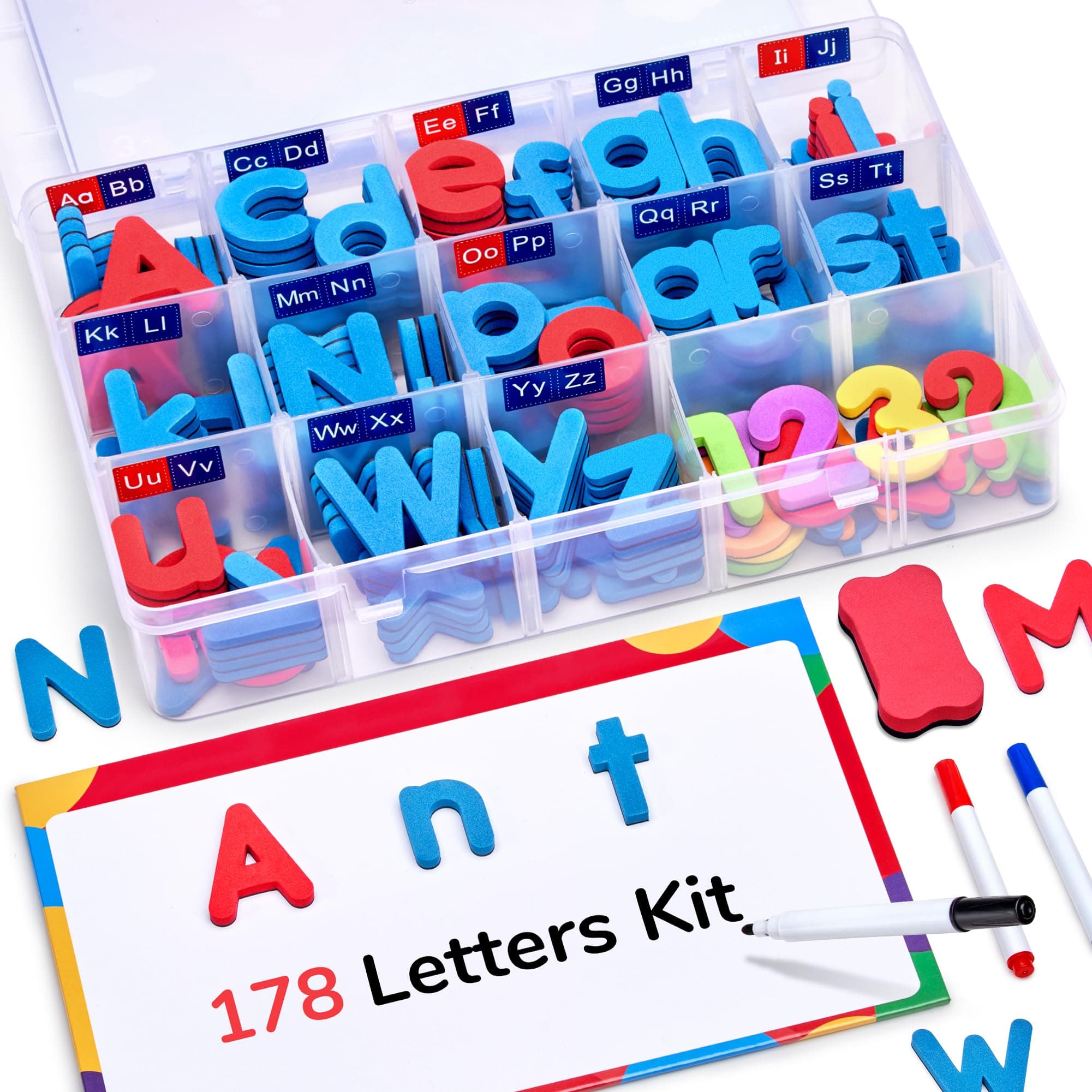 Gamenote Magnetic Letters Kit for Kids Learning and Spelling