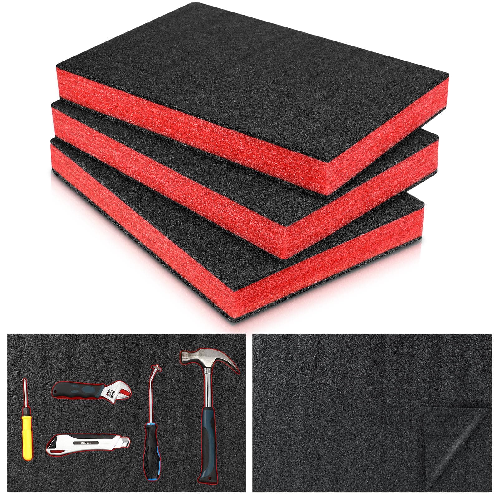 Frienda 3 Pcs Tool Box Foam Organizers