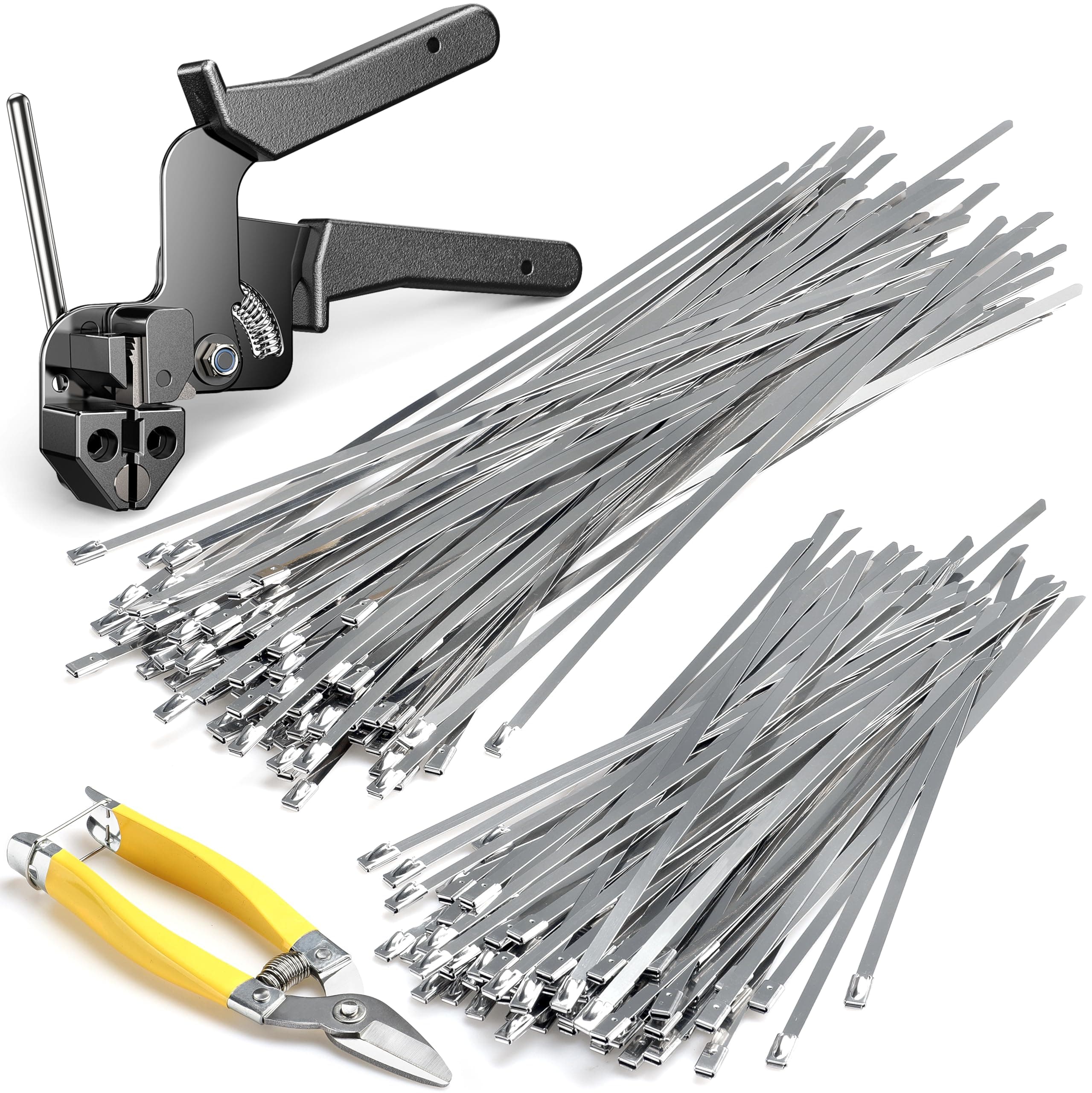 Stainless Steel Cable Tie Gun Kit for Industrial Use